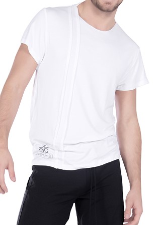 Maly Mens Tucked Stripe Practice Shirt LC192101-White