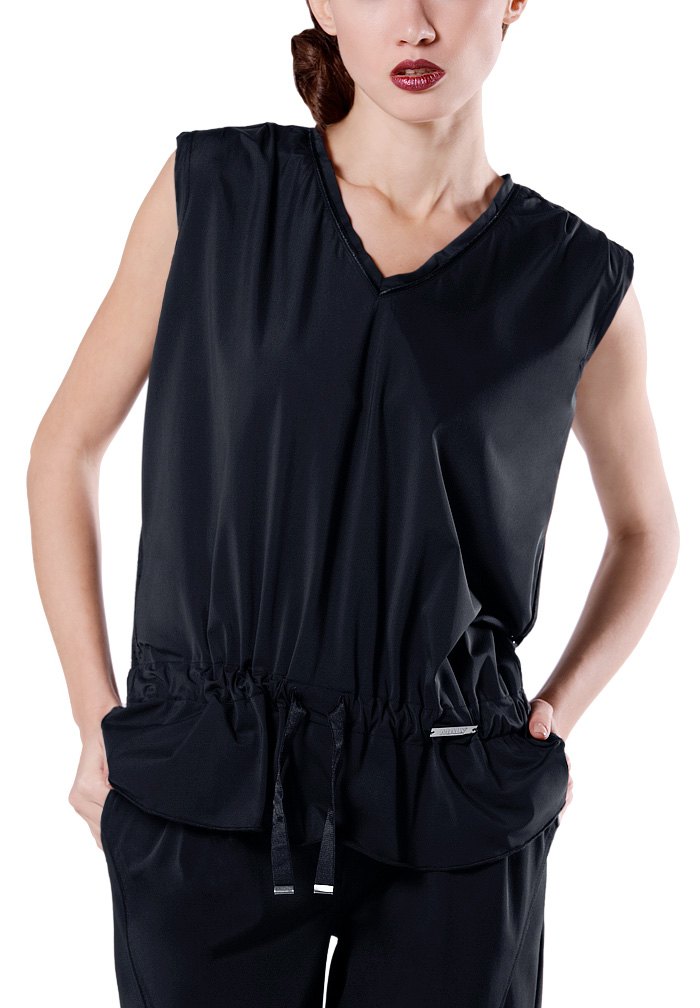 Maly Nobles Shirt with Elastic MF-SP103-Black