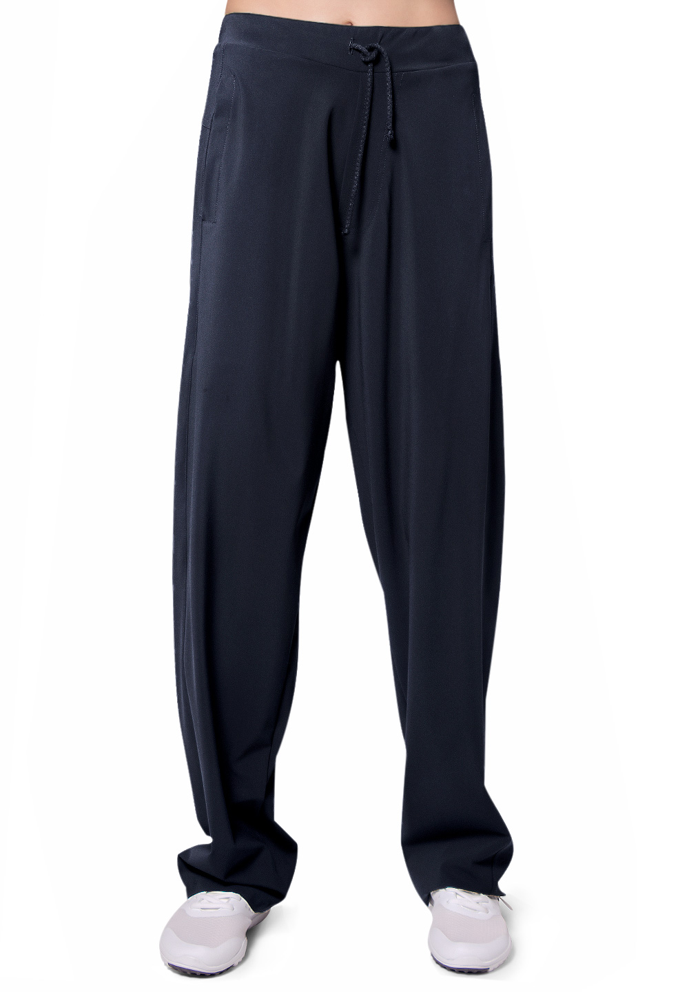 Maly Womens Pants With Piping Trim LC182401-Black