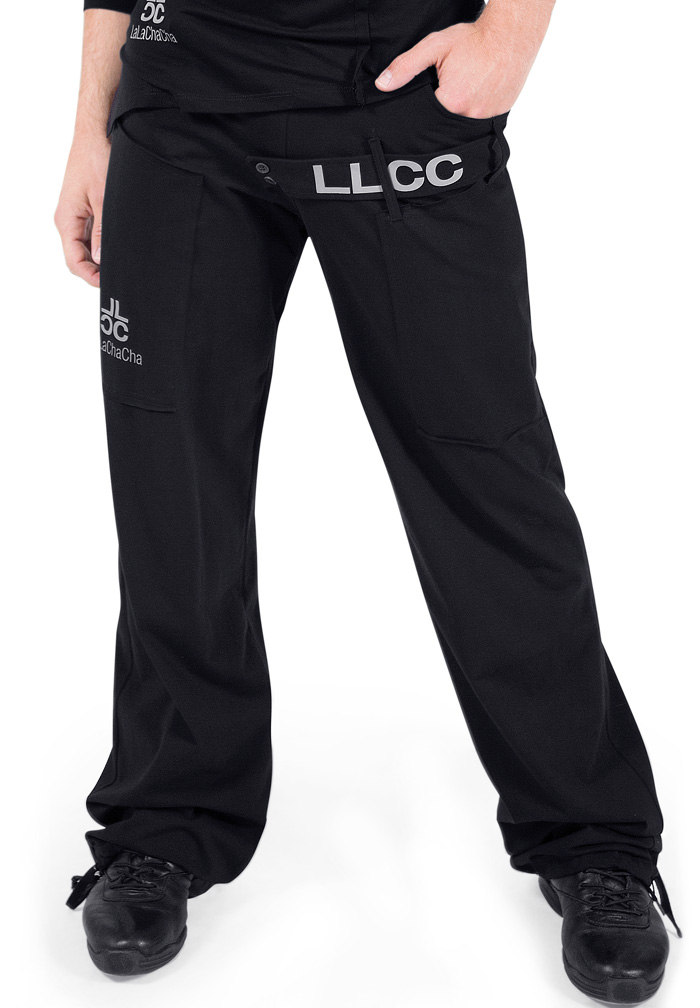 Maly Unisex Pants with Belt LC122403-Black