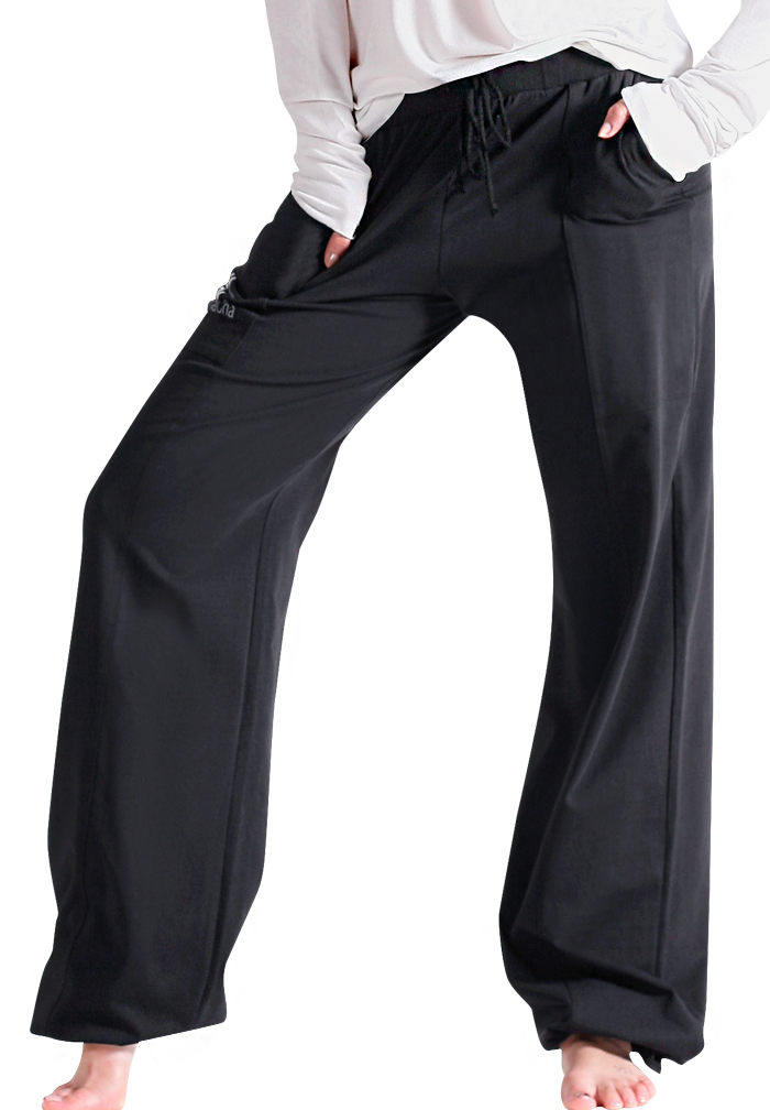 Maly Womens Fashionable Latin Dance Pants LC122401-Black