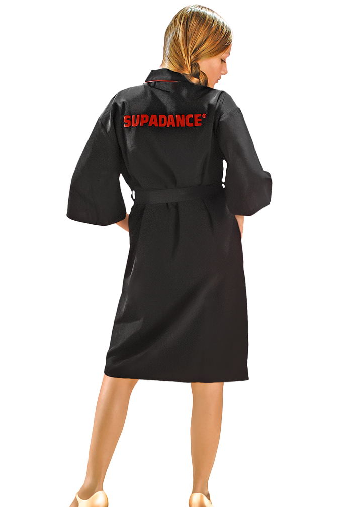 Supadance Childrens Kimono-Black with Red Trim