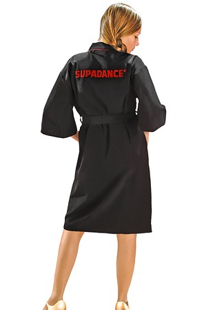 Supadance Childrens Kimono-Black with Red Trim