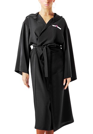 Taka Ladies Robe With Hood LR02-Black