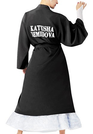 Taka Ladies Robe Without Hood LR01-Black