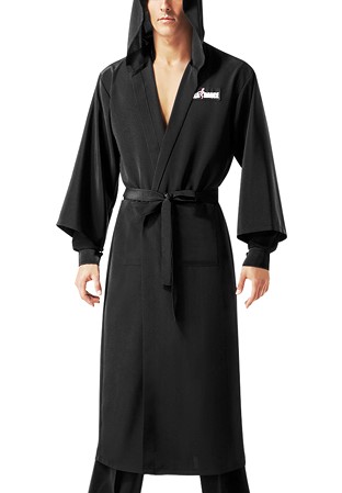 Taka Mens Robe With Hood MR02-Black