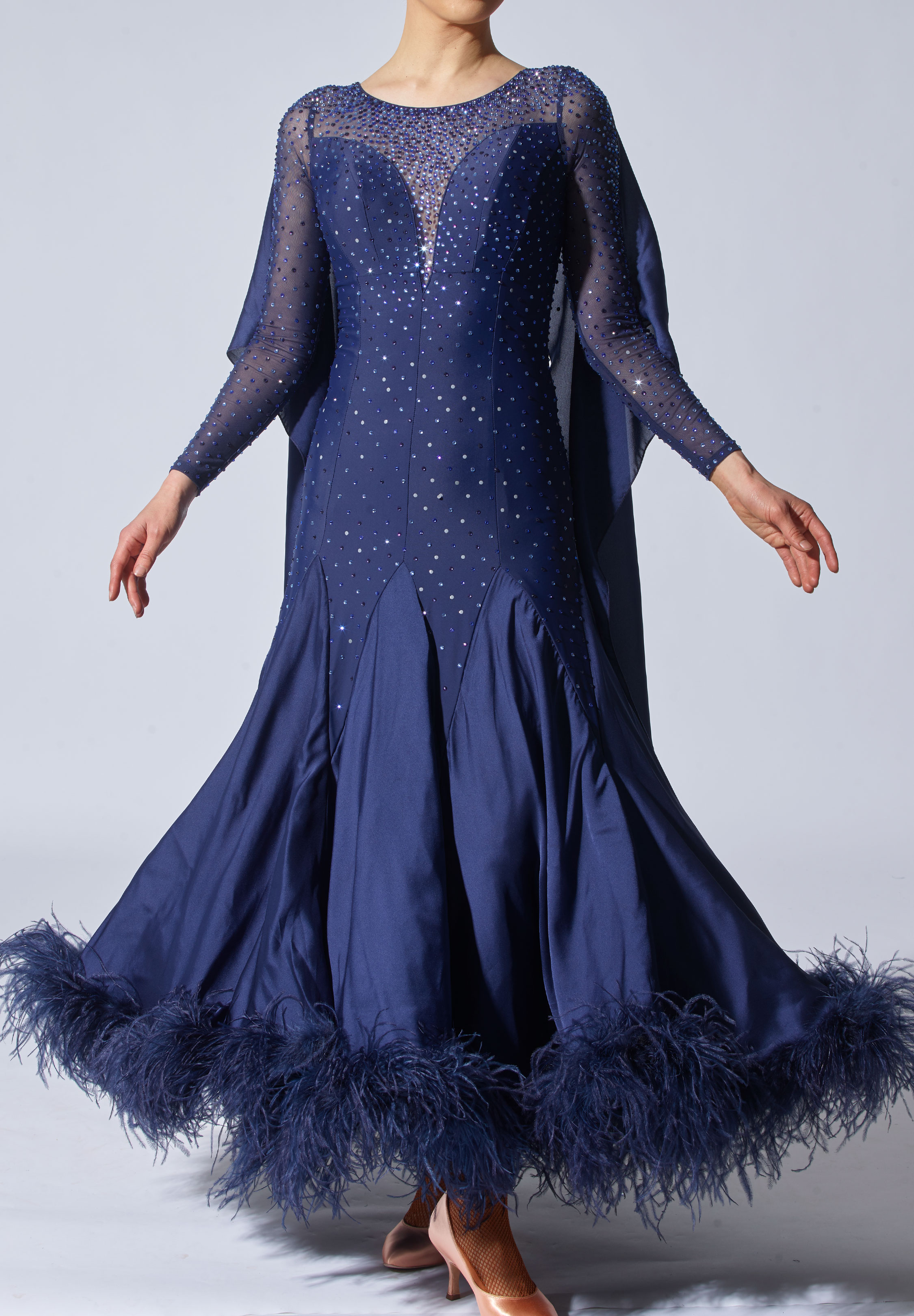 Amando Angelina Dress-2-Navy