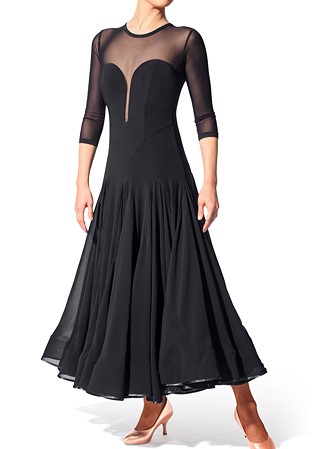 Armando Sweetheart Ballroom Dance Dress 00083-Black