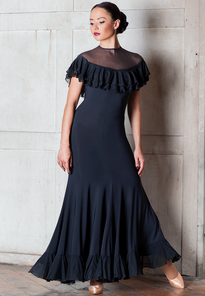 Chrisanne Clover Amber Ballroom Dress-Black