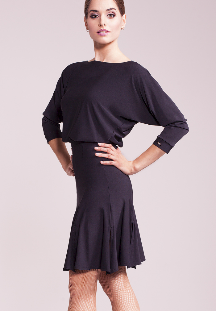 Chrisanne Clover Illuminate Latin Dress-Black