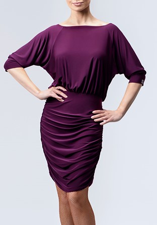 Chrisanne Clover Lizzie Latin Dress-Plum