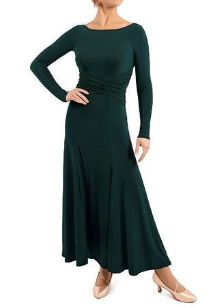 Chrisanne Clover Noemi Ballroom Dress-Forest Green
