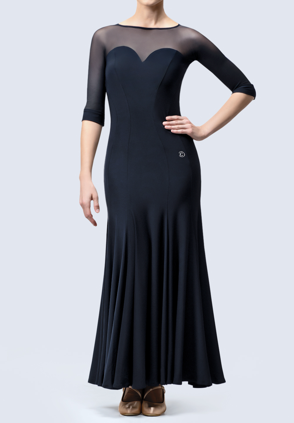 Chrisanne Clover Yasmine Ballroom Dress-Black