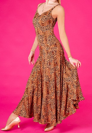 DSI Carmel Long Ballroom Dress 3250-Animal Jersey