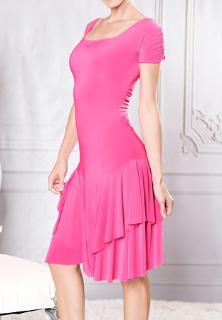 Dance America D002 - Short Cap Sleeve Princess Dress-Candy