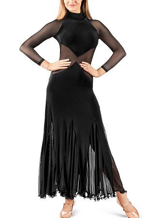 Dance Box Balestra High Neck Dress P15120042-01 Black