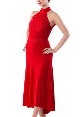 Dance Box Tango Dress P17120019-02 Red
