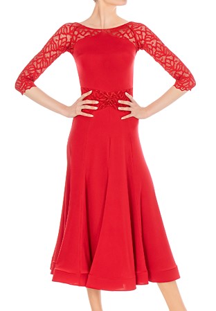 Dance Box Versailles Ballroom Dress P20120004-02 Red