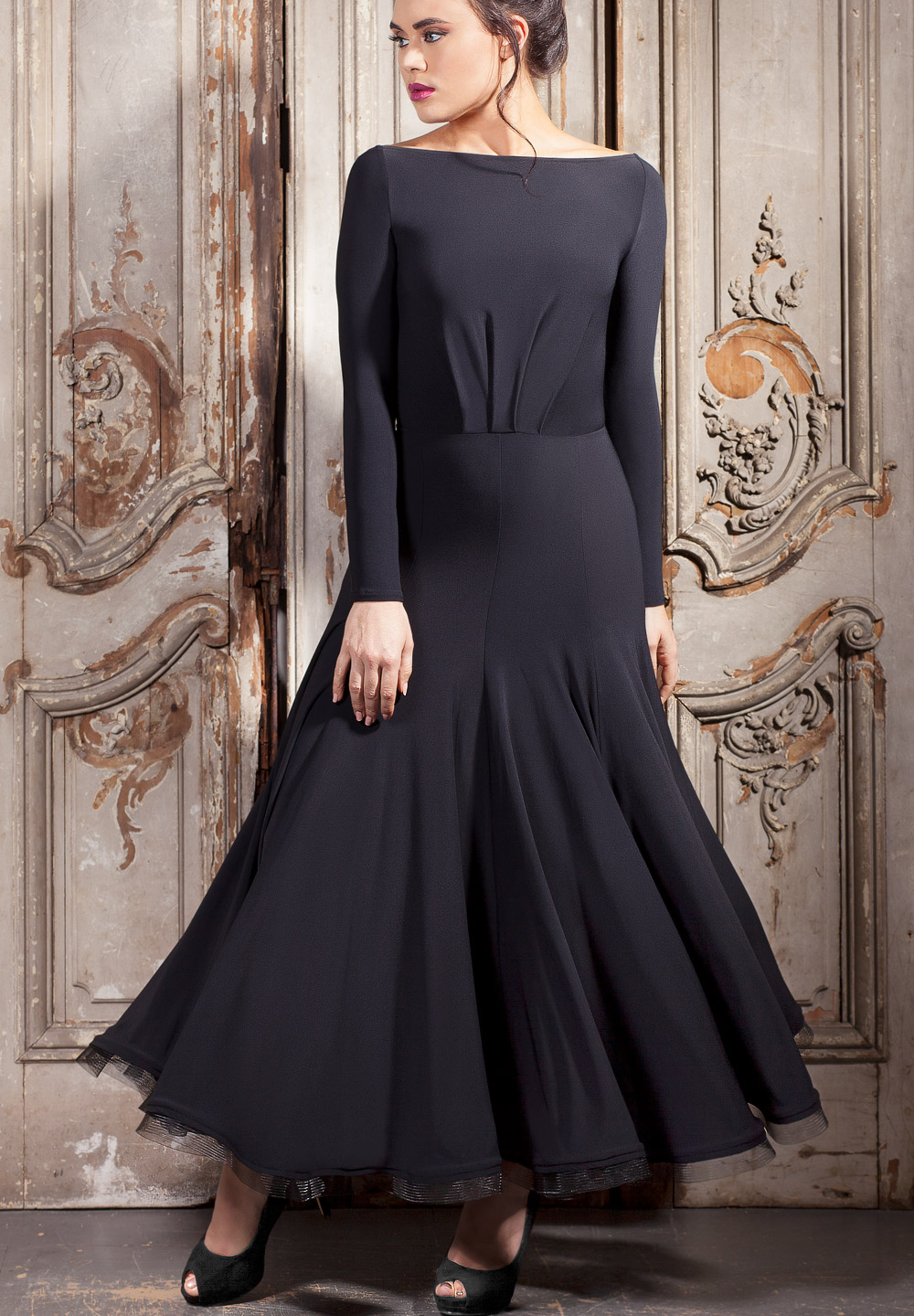 Espen for Chrisanne Clover Melrose Ballroom Dress-Black