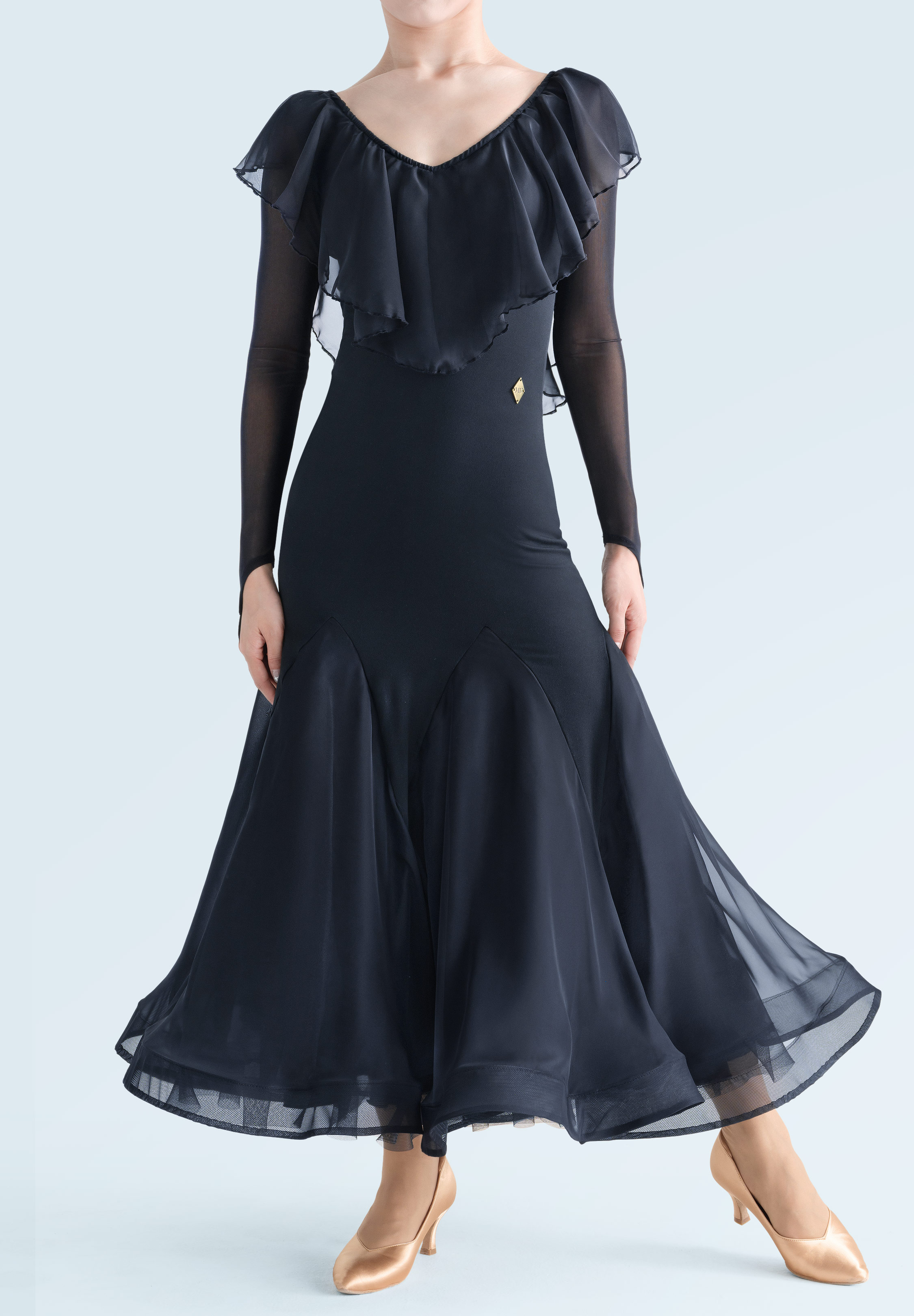 MF Nocturnal Motion Ballroom Dress M130-Black