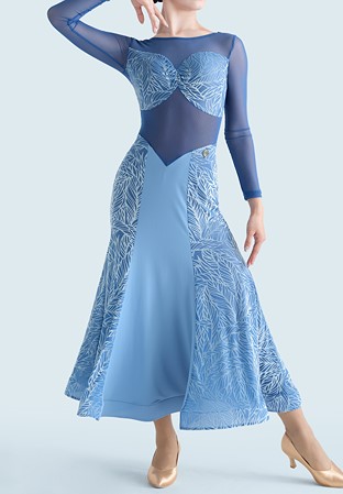 MF Mystic Fern Smooth Dress M405-Blue