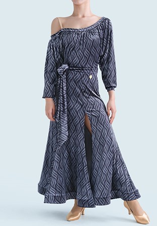 MF Midnight Current Smooth Dress M424-Printed