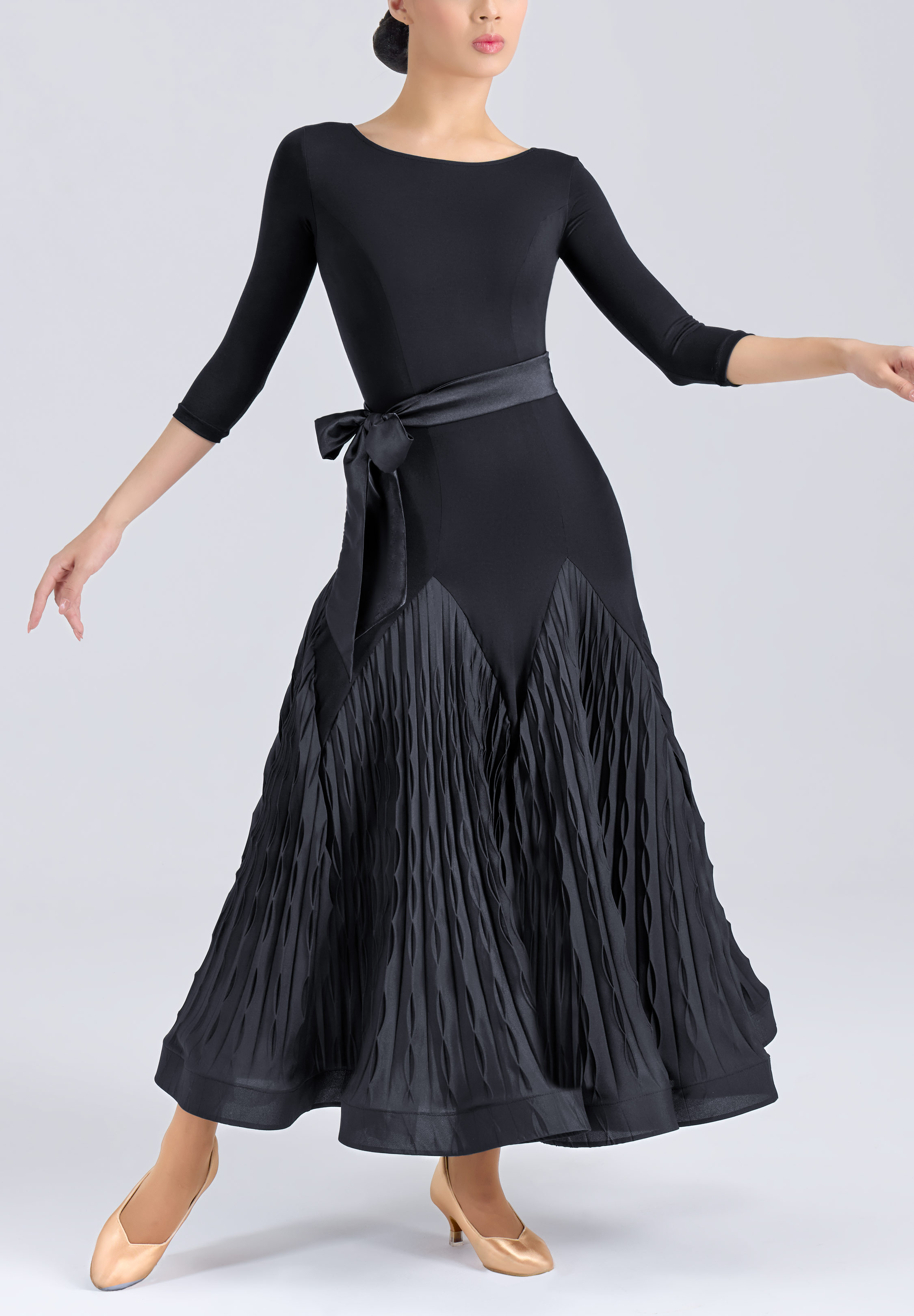 MF Noir Grace Ballroom Gown M463-Black
