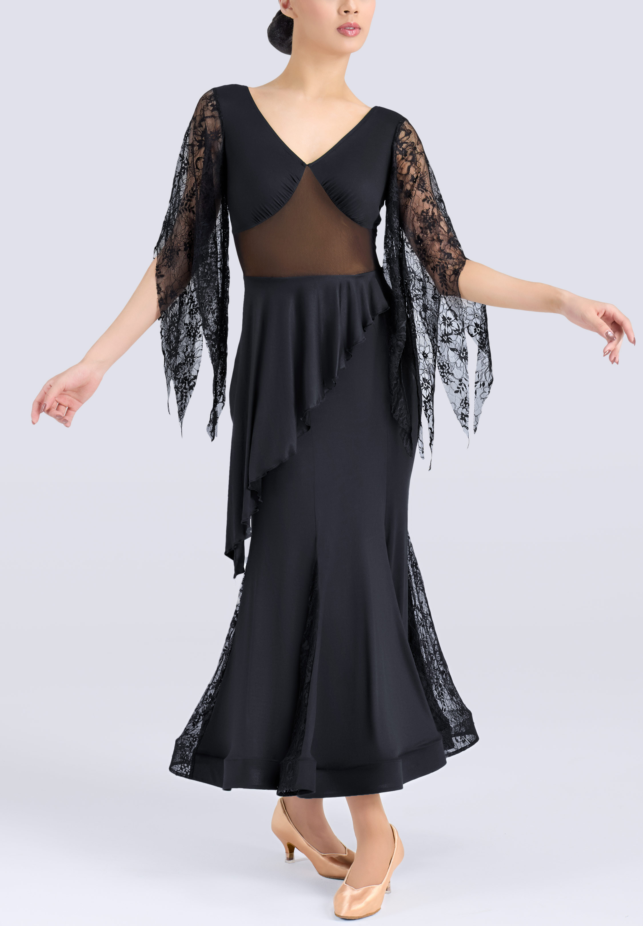 MF Delicate Sway Smooth Gown M484-Black