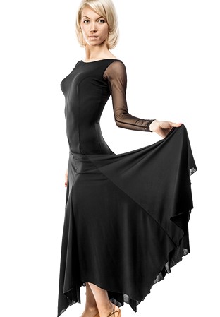 RS Atelier Aurora Star Ballroom Dance Dress-Black