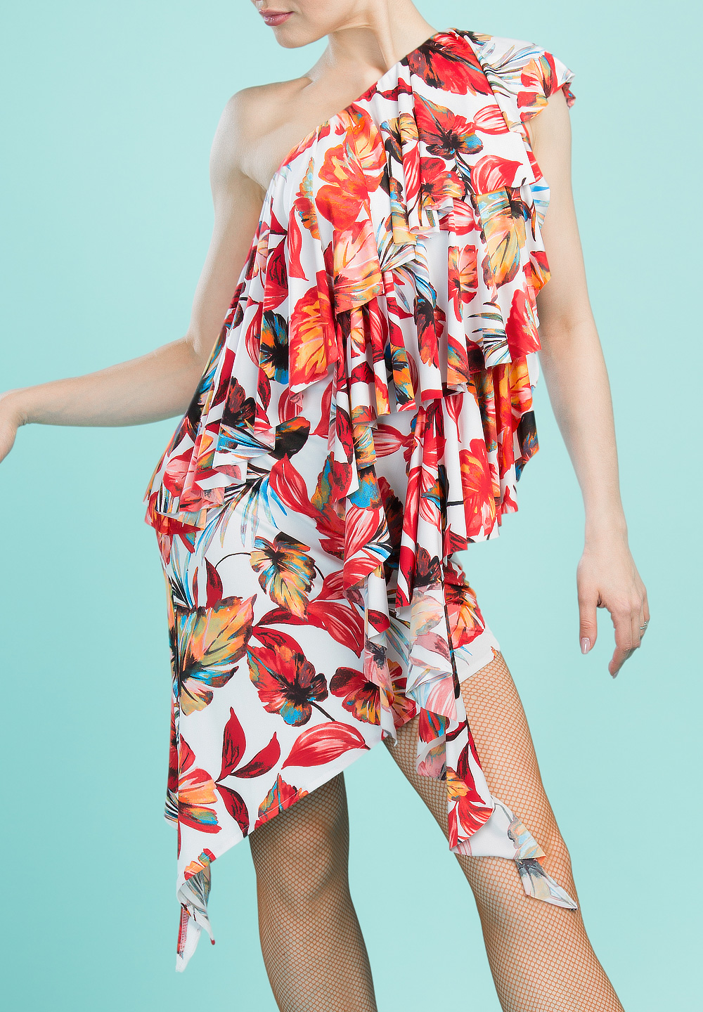 Santoria Lantia Latin Dress DR7088-Red Plantain