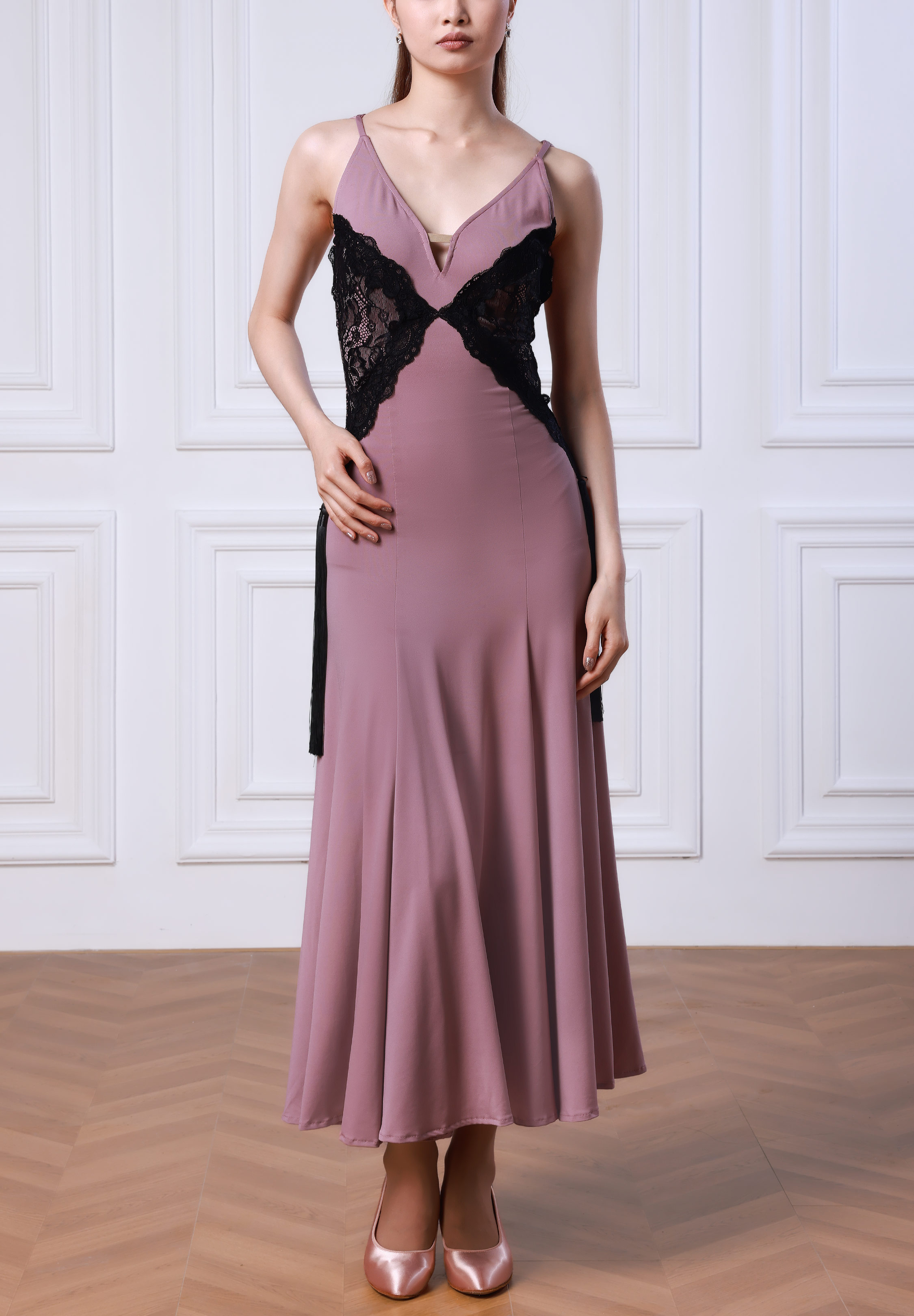 TID Vintage Blush Ballroom Gown D037-Pink