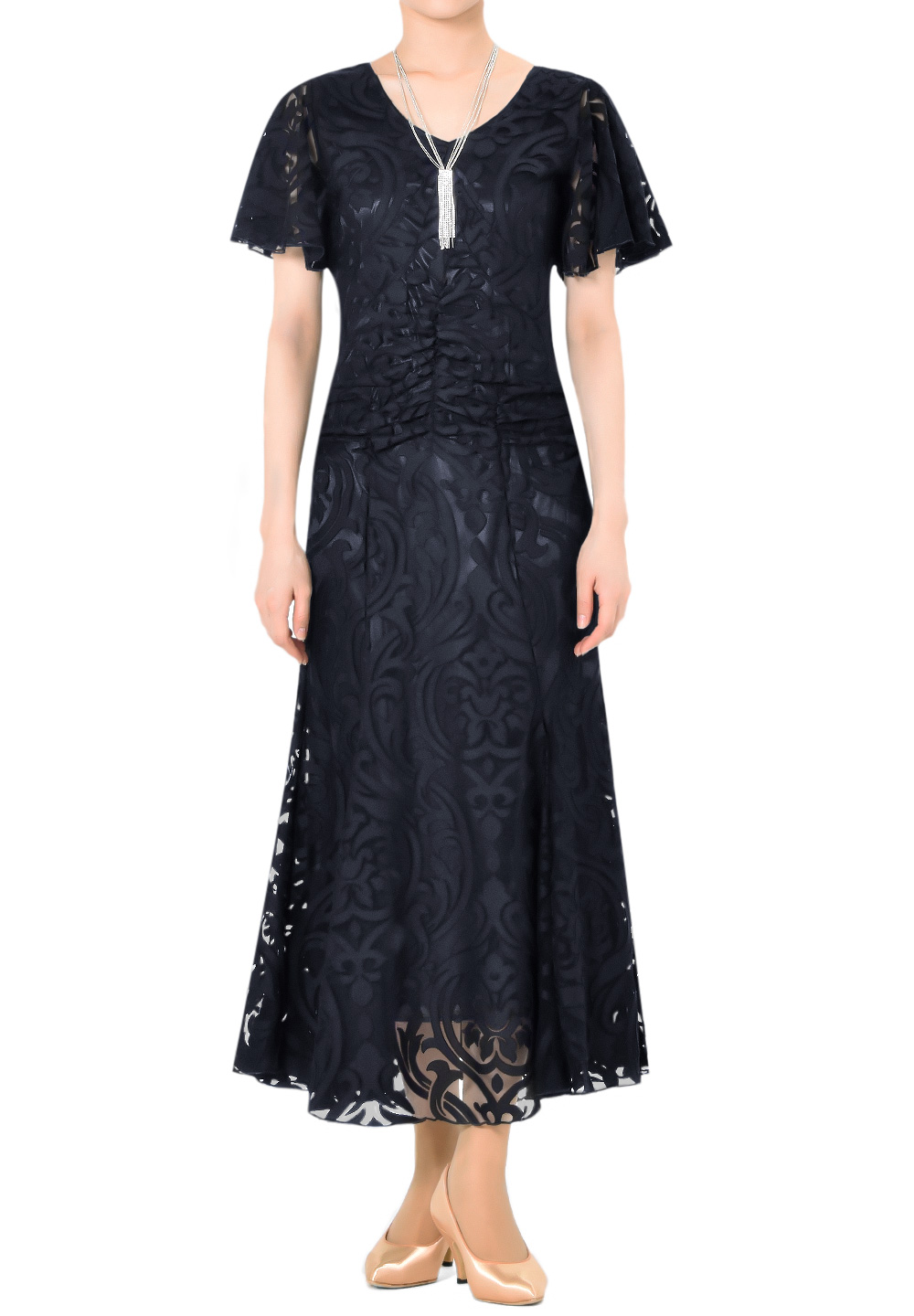 Taka Lacy Dream Ballroom Dress KR1906MA-OP20-Black/Lace