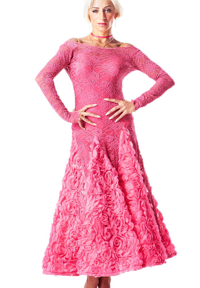 Taka Womens Dress 3S-00096-A-B Cup/Rose