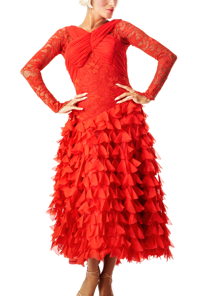 Taka Womens Dress 3S-00105-C-D Cup/Red