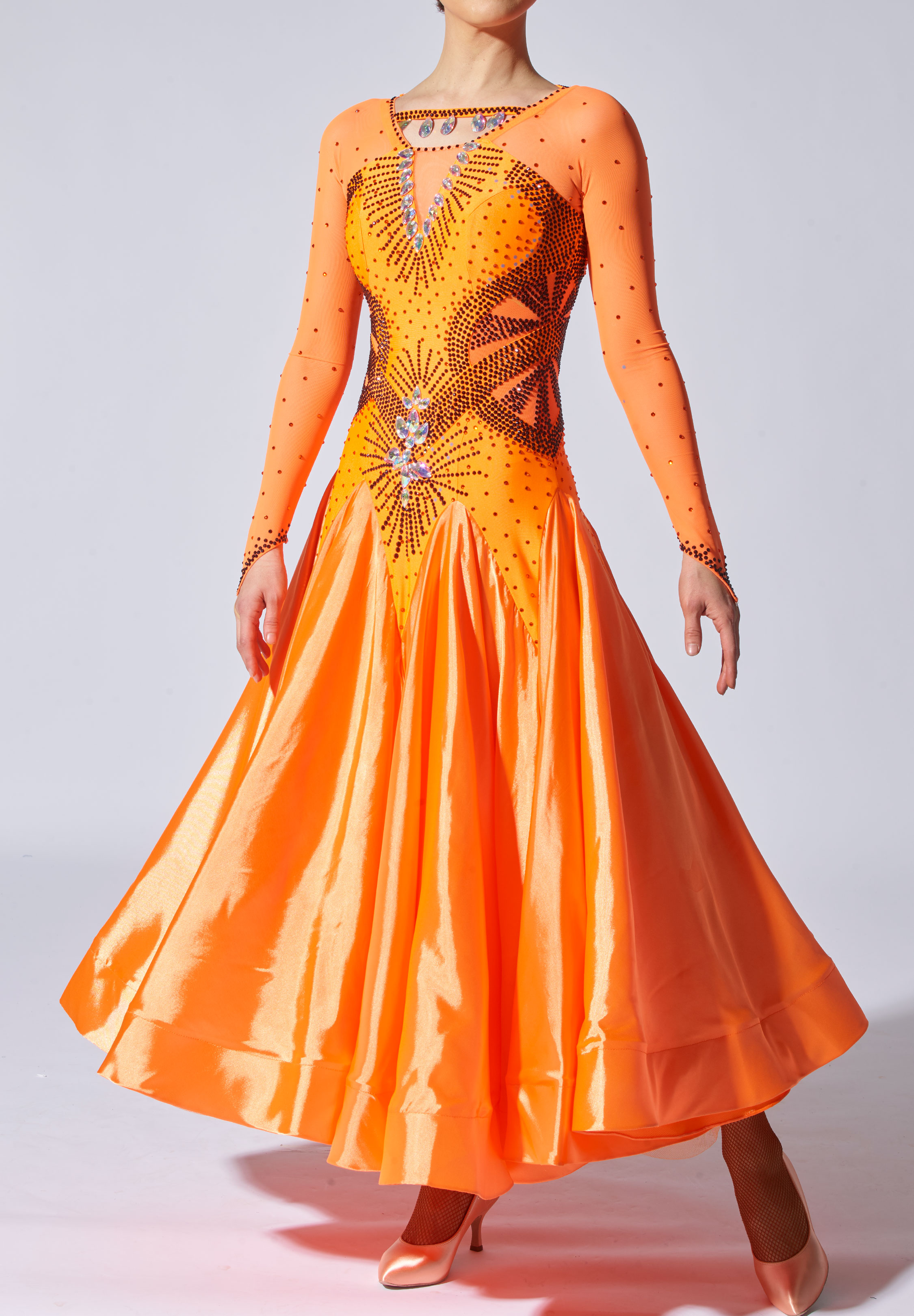 Venus Dress A5376-Tangerine