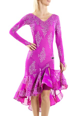 Victoria Blitz Kim Latin Dress-Fuchsia