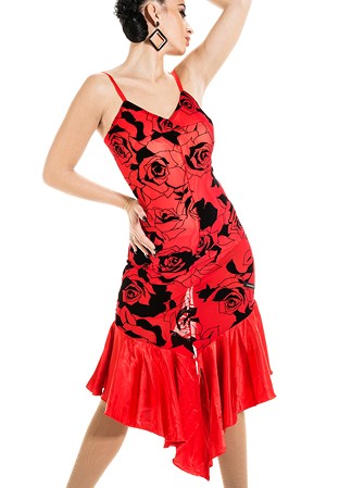 Victoria Blitz Latin Dress LA013-Red/Black