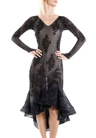 Victoria Blitz Lebarsa Latin Dress-Black Velvet