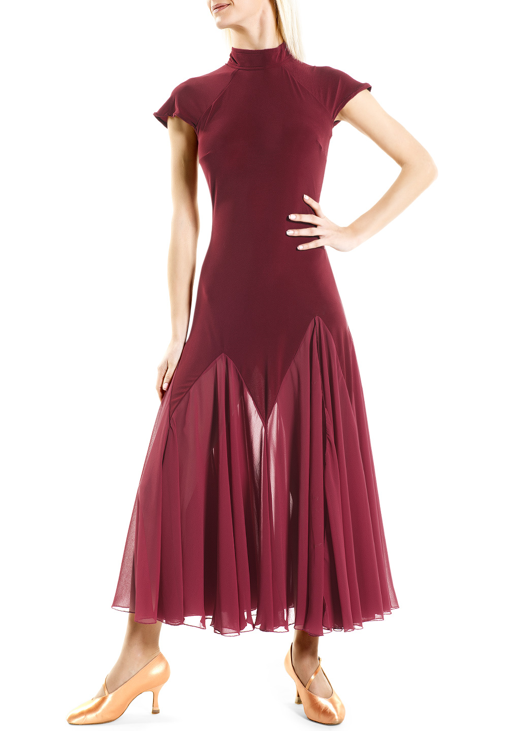 Victoria Blitz Patty Ballroom Dress-Bordeaux