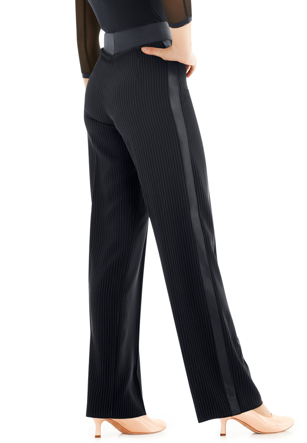 Armando Ladies Striped Pants w/ Satin Binding 00052 Pants
