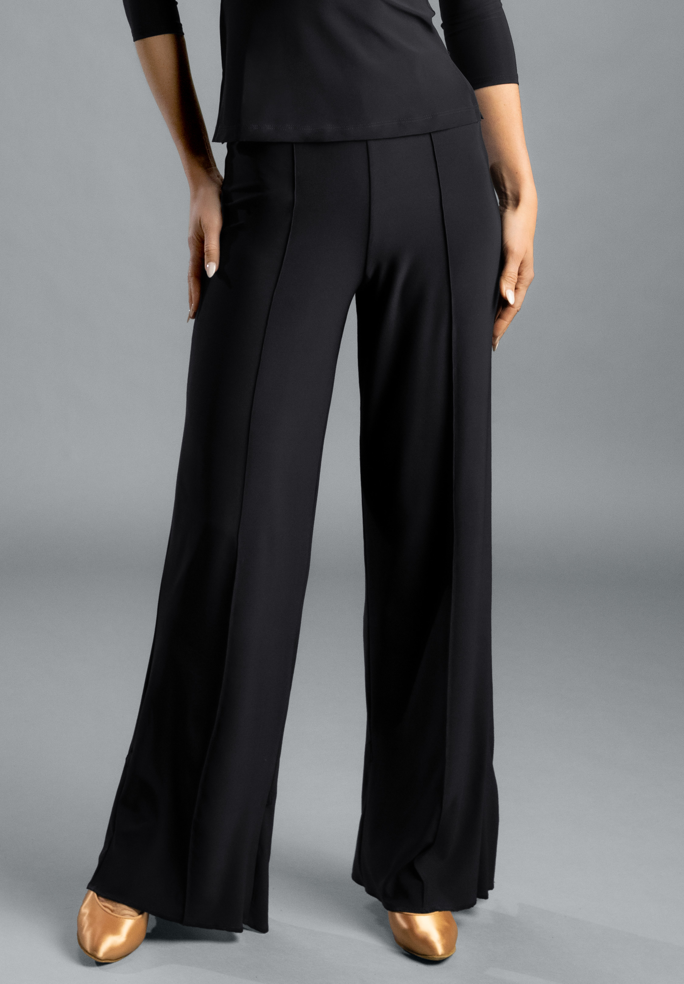 Chrisanne Clover Emanuella Tie Ladies Trousers-Black