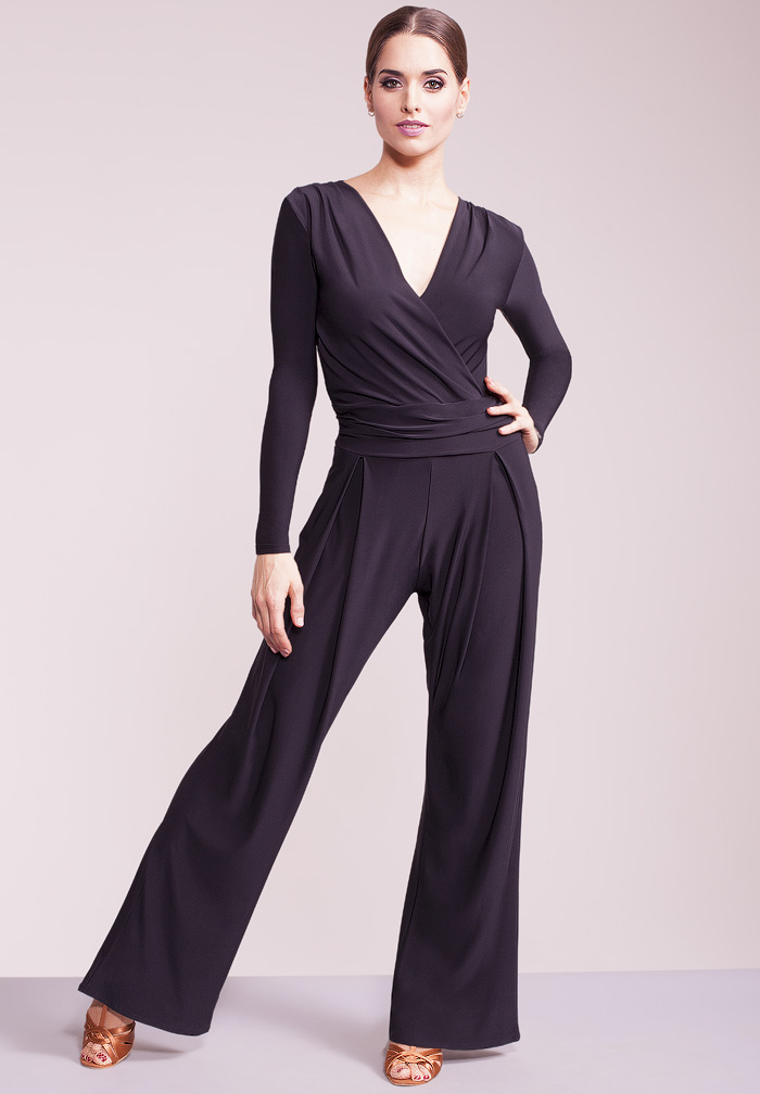 Chrisanne Clover Fortune Jumpsuit-Black