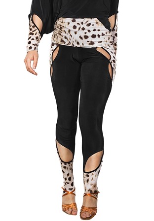Dance America AP2401 - Active Leggins-Black/Leopard