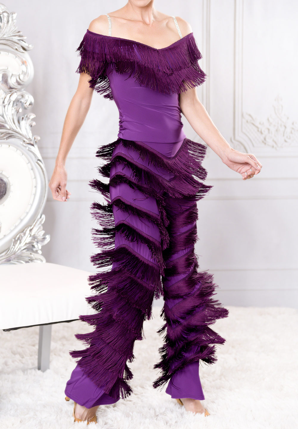 Dance America P005 Full Fringe Pants Pants