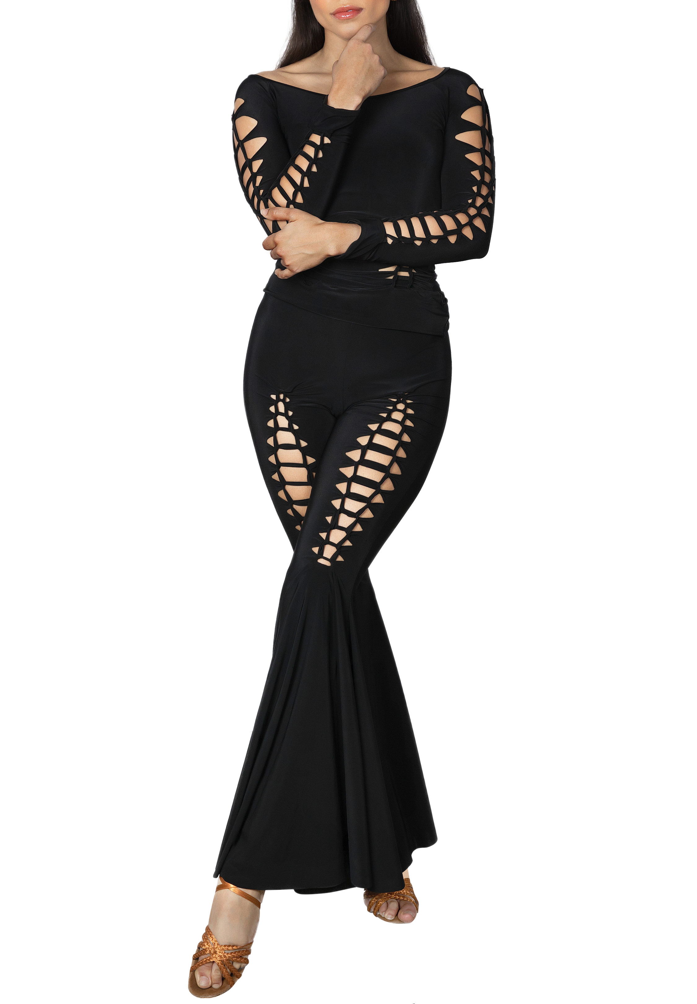 Dance America P2404 - Crochet Bell Bottom Pants | Pants