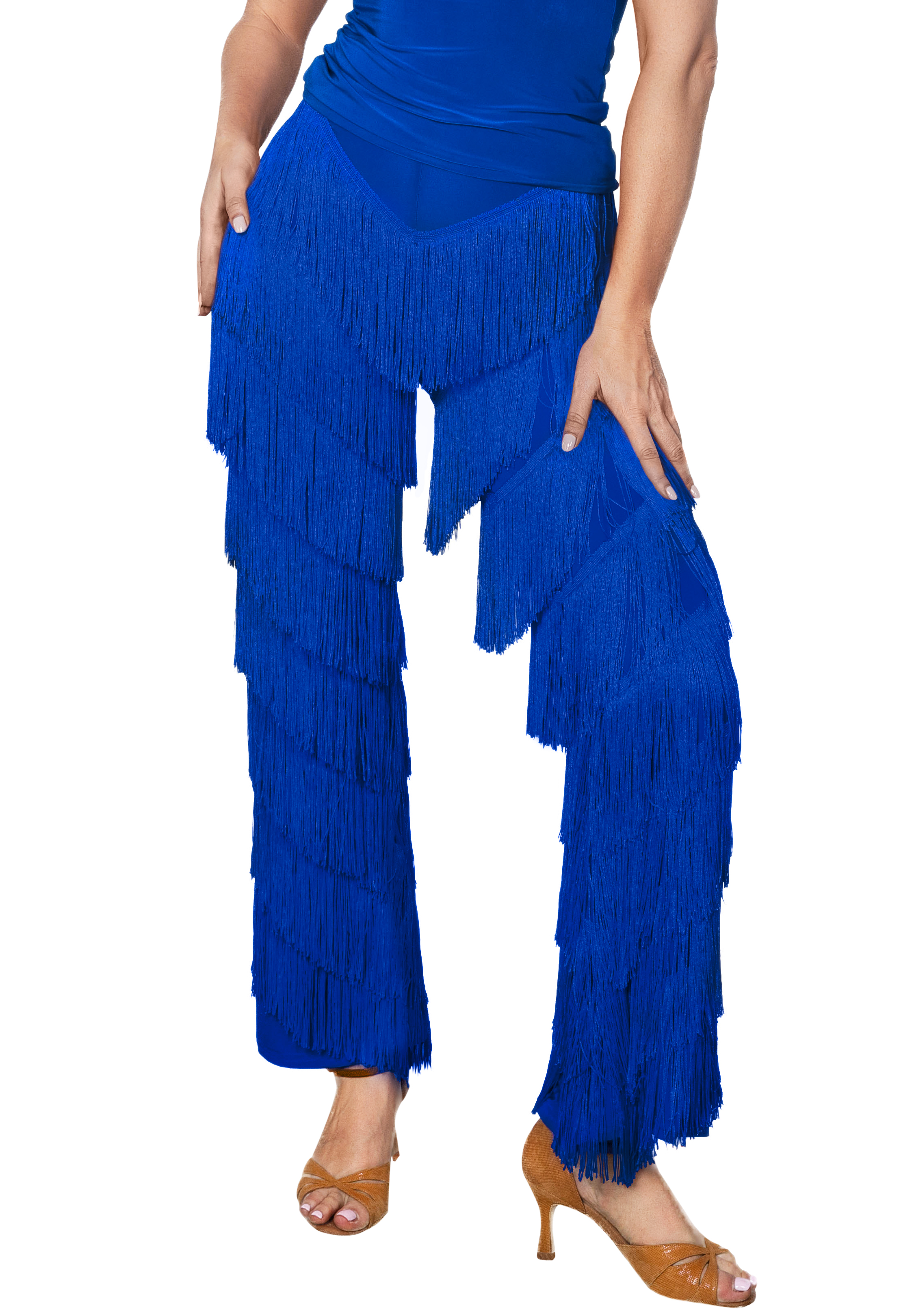 Ameri　CHAMBRAY FRINGE PANTS Ameri（アメリ）の「CHAMBRAY FRINGE PANTS（その他パンツ