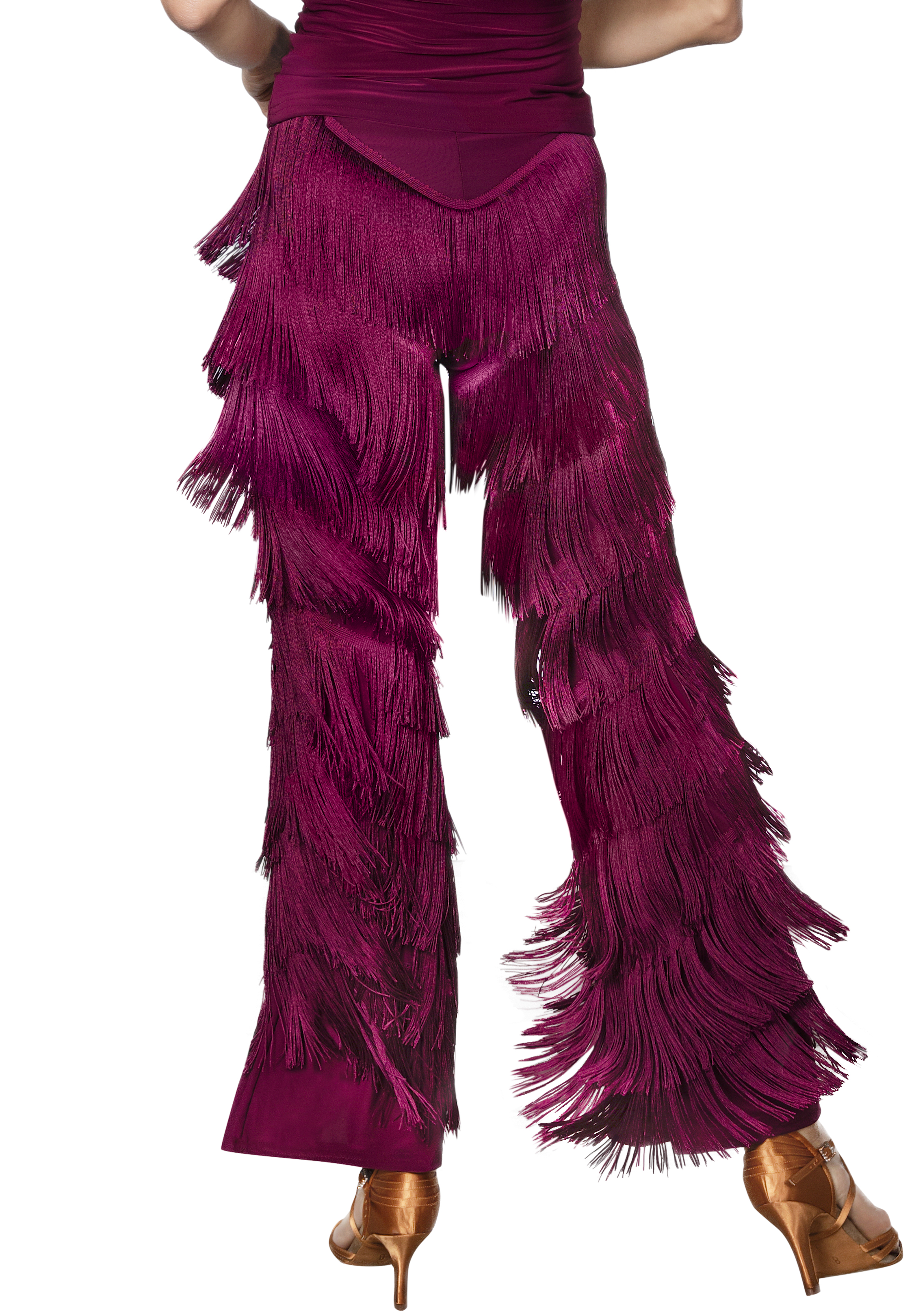Ameri　CHAMBRAY FRINGE PANTS Ameri（アメリ）の「CHAMBRAY FRINGE PANTS（その他パンツ