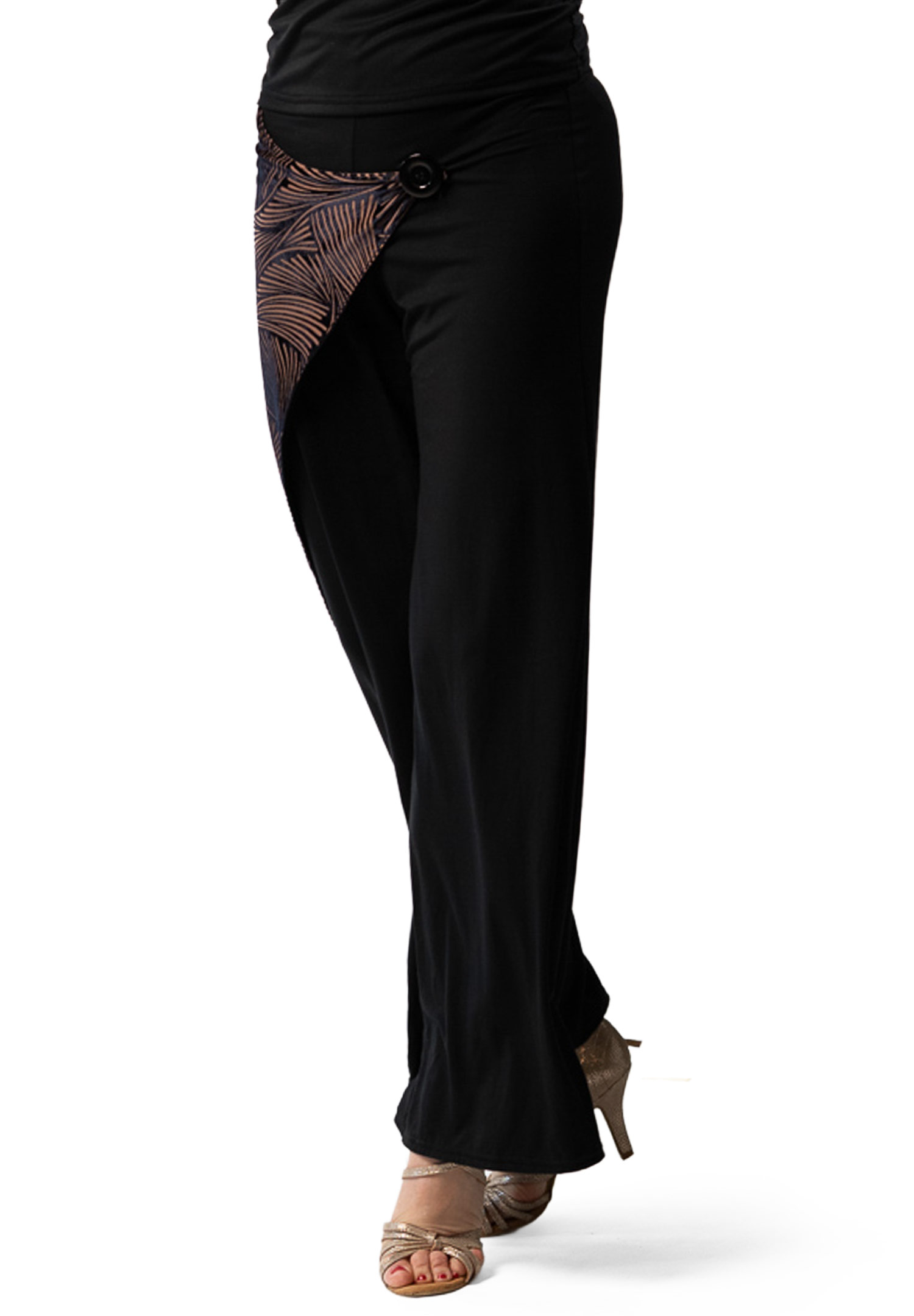 Dance America P2503 - GeoPanel Signature Pants-Black and Tan