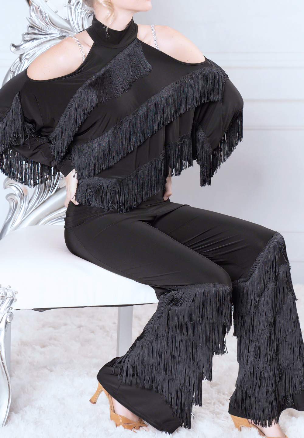 Dance America P904 - Diagonal Fringe Pants | Pants