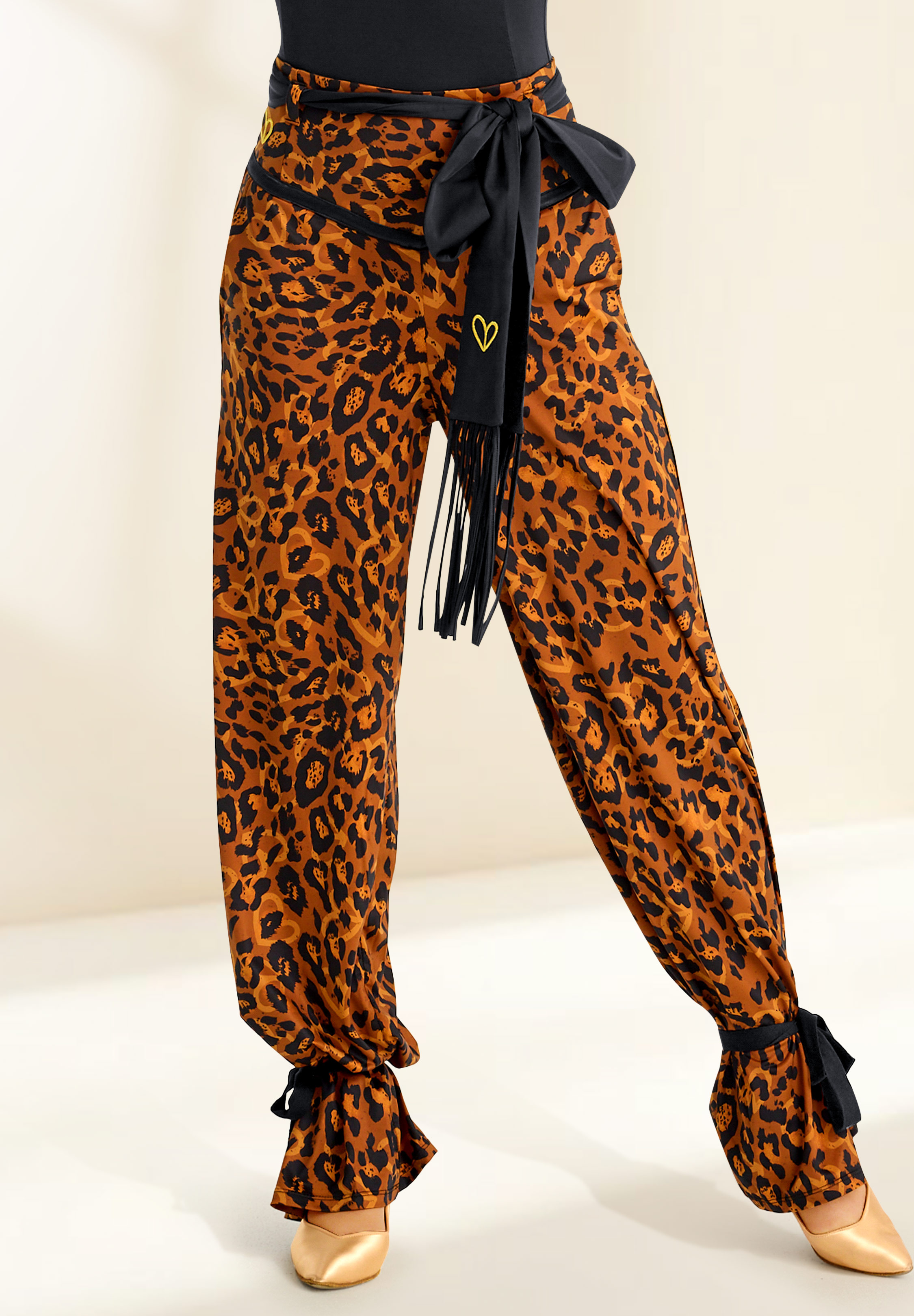 Gio Mio Lucy Womens Dance Trousers GM0905-Leopard